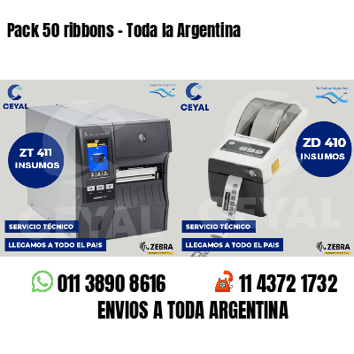 Pack 50 ribbons - Toda la Argentina