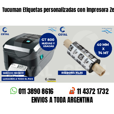 Tucuman Etiquetas personalizadas con impresora Zebra