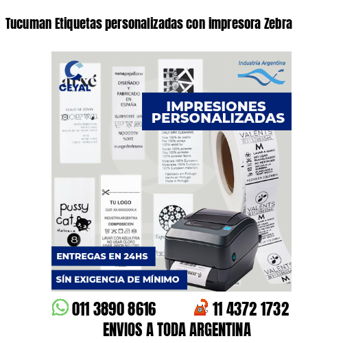 Tucuman Etiquetas personalizadas con impresora Zebra