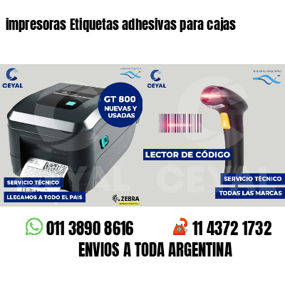 impresoras Etiquetas adhesivas para cajas