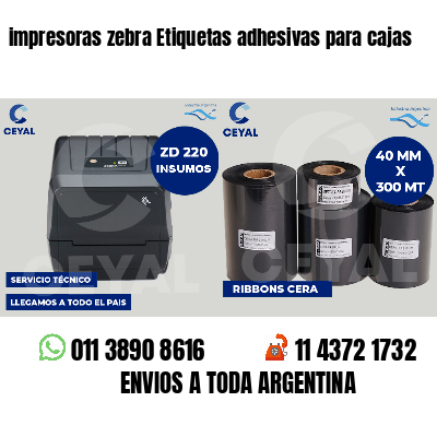 impresoras zebra Etiquetas adhesivas para cajas