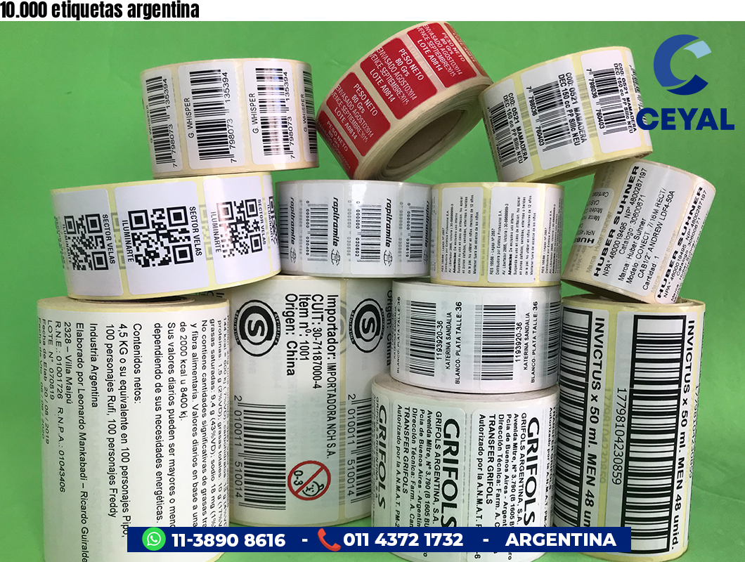 10.000 etiquetas argentina