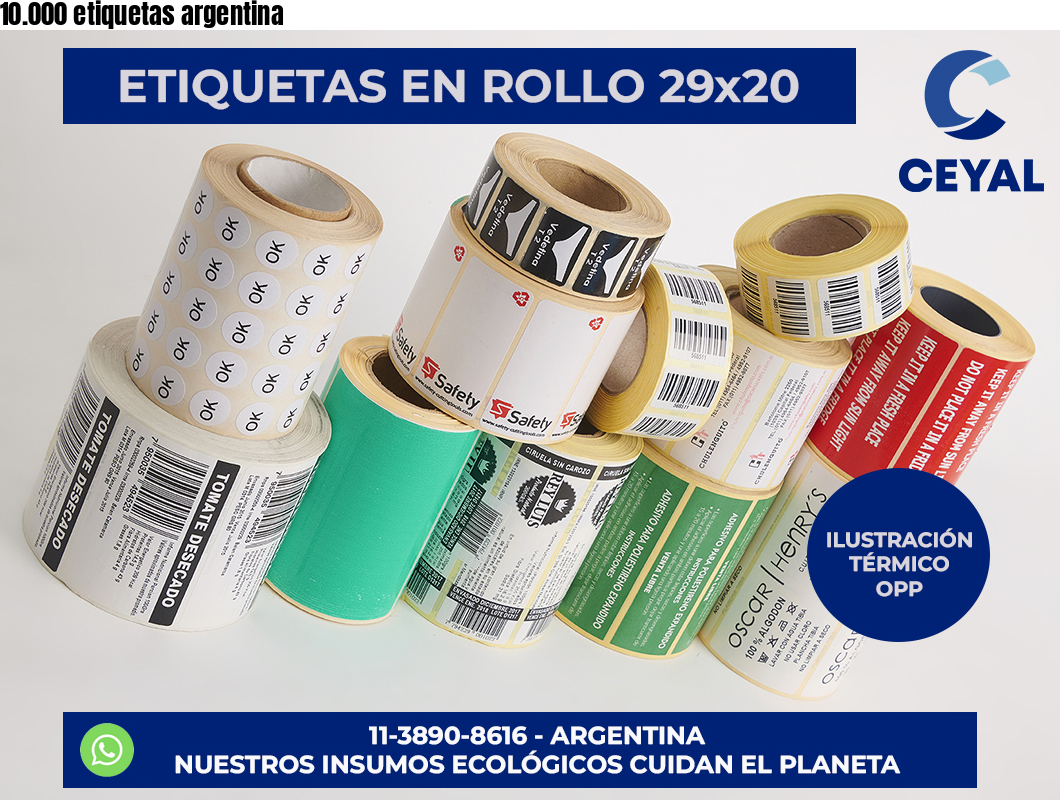 10.000 etiquetas argentina