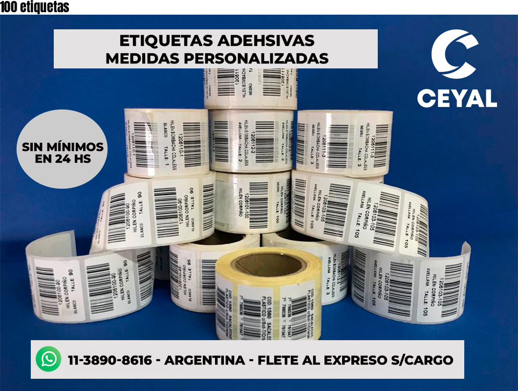 100 etiquetas