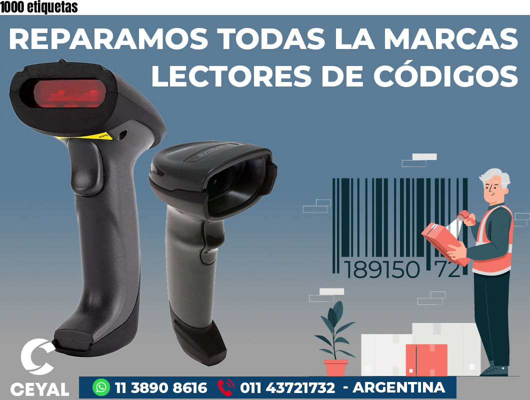 1000 etiquetas