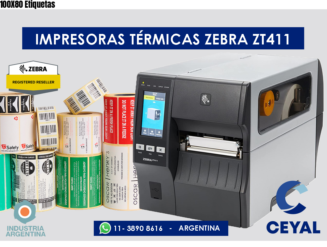 100X80 Etiquetas
