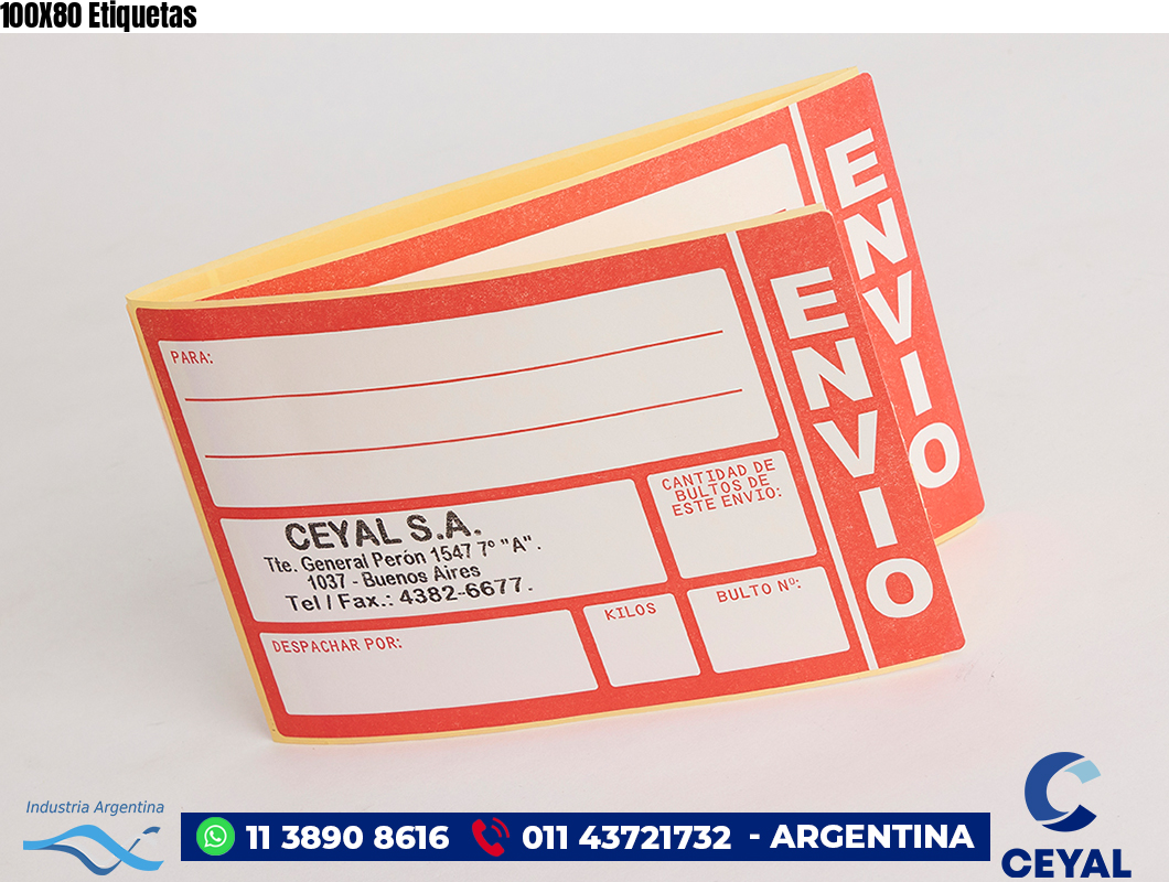 100X80 Etiquetas