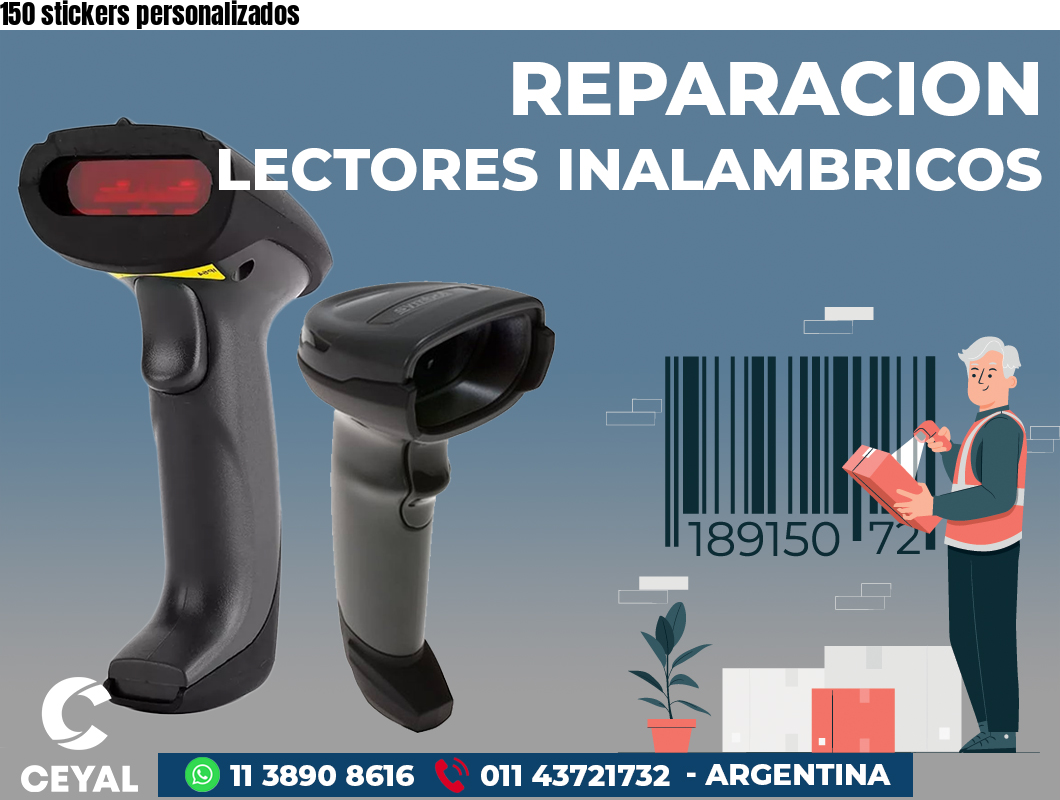 150 stickers personalizados 