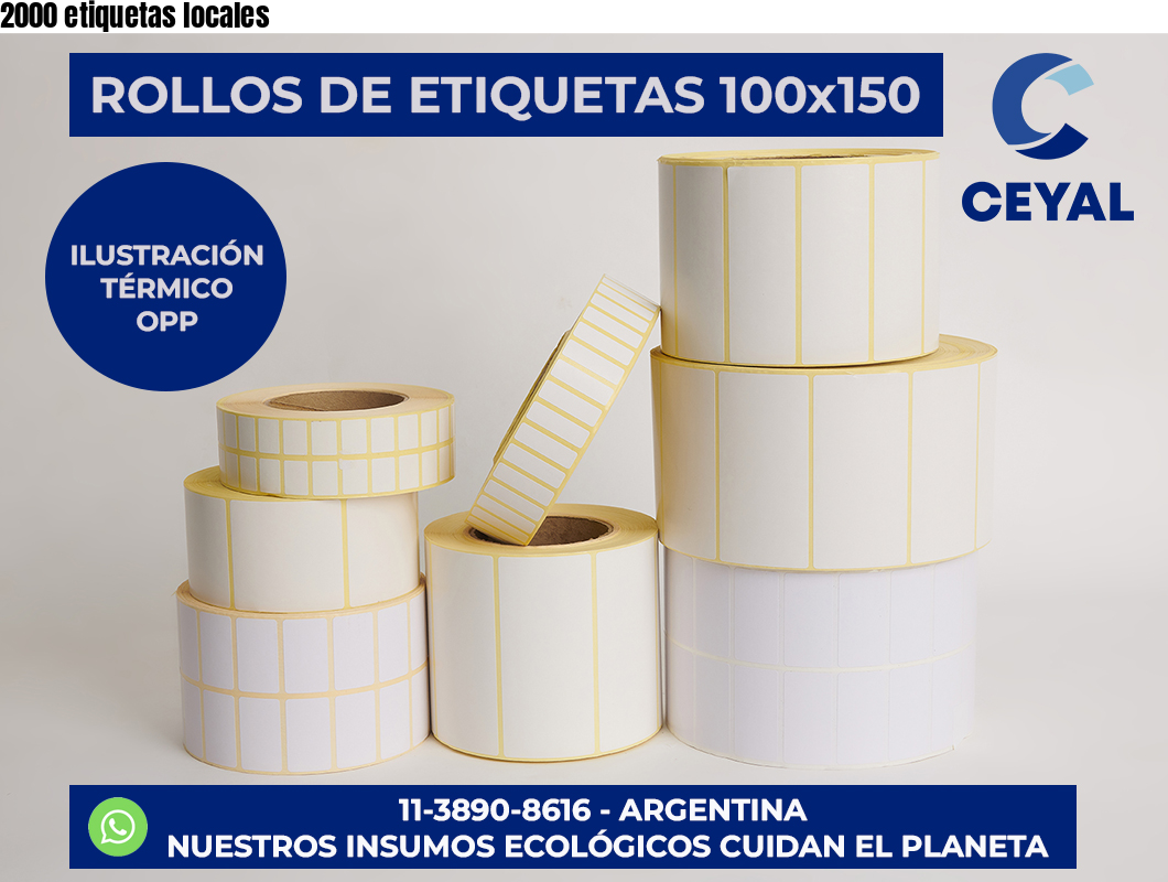 2000 etiquetas locales