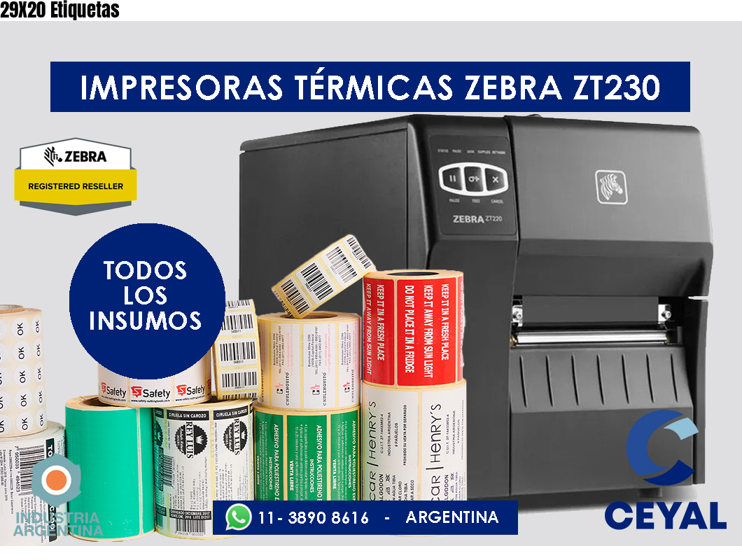 29X20 Etiquetas