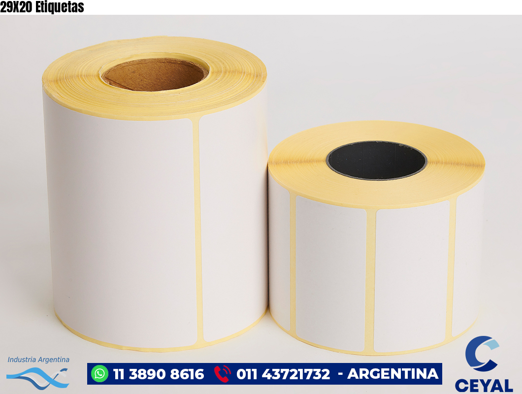 29X20 Etiquetas
