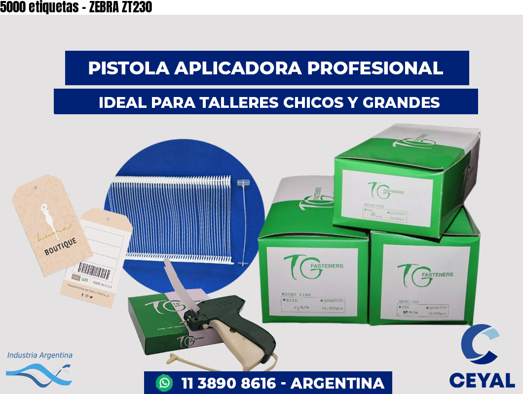 5000 etiquetas - ZEBRA ZT230