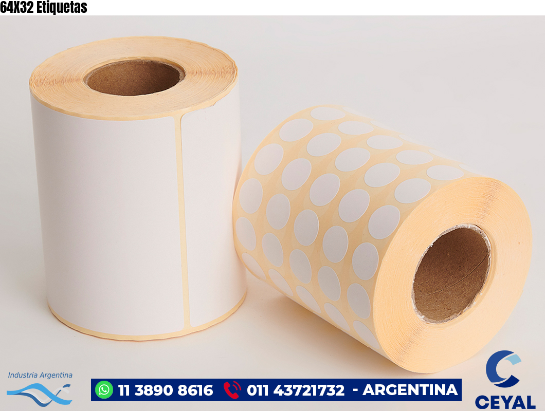 64X32 Etiquetas