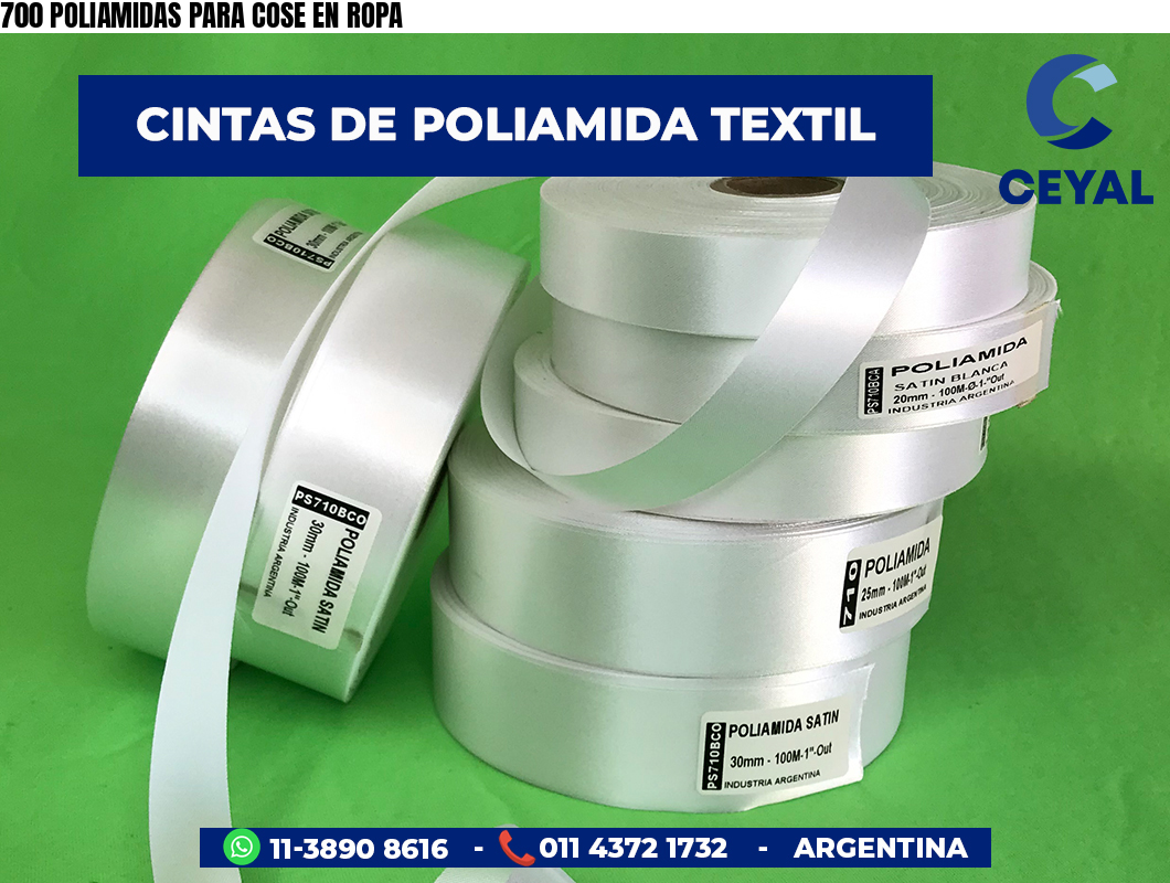 700 POLIAMIDAS PARA COSE EN ROPA