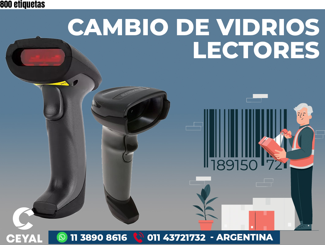 800 etiquetas