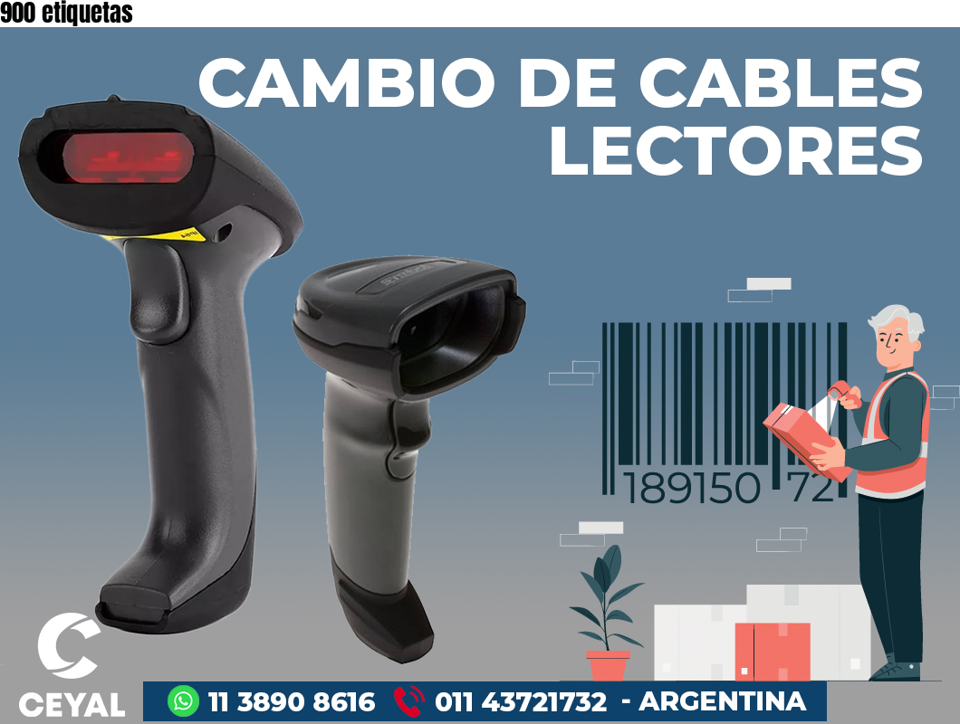 900 etiquetas