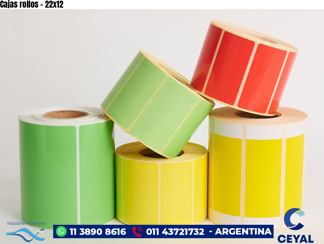 Cajas rollos - 22x12