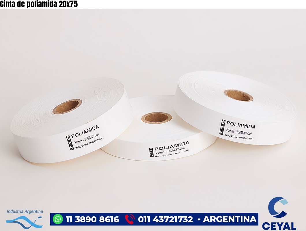 Cinta de poliamida 20×75