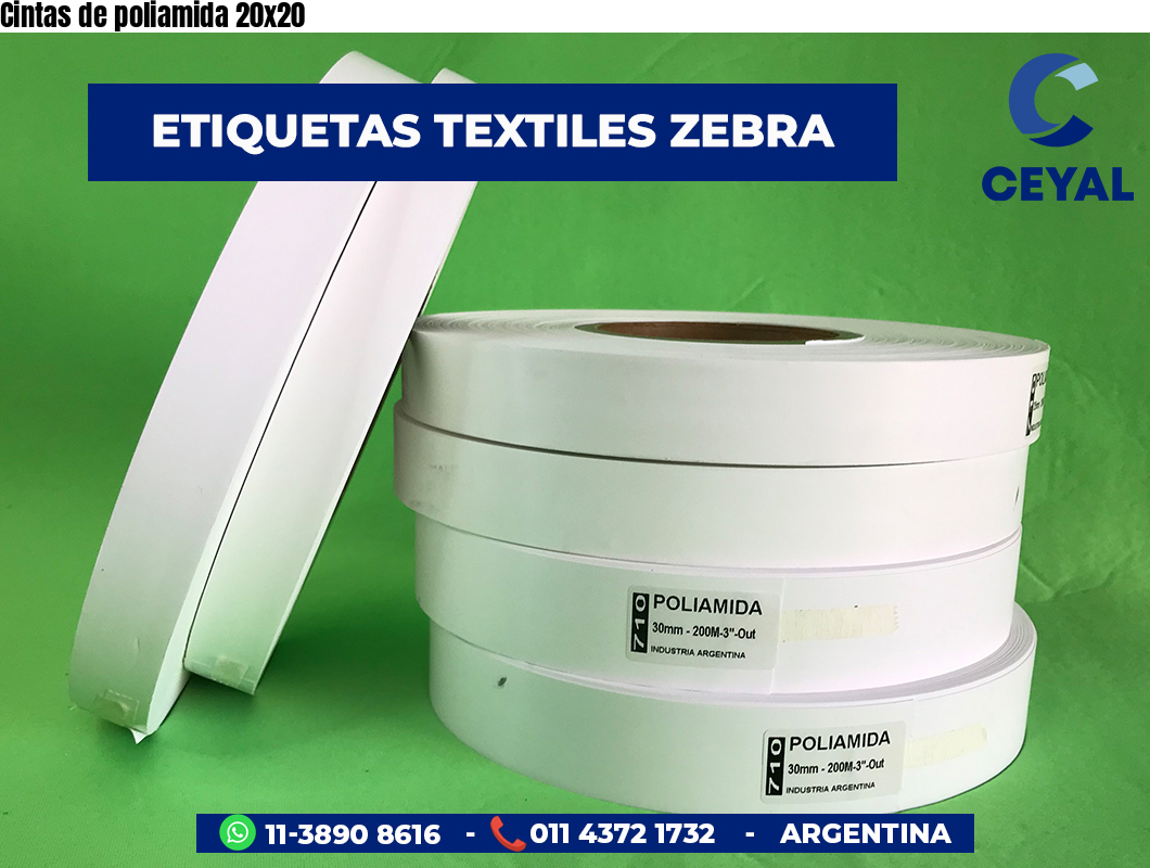Cintas de poliamida 20×20