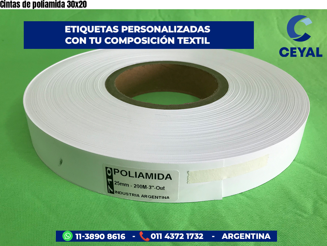 Cintas de poliamida 30×20