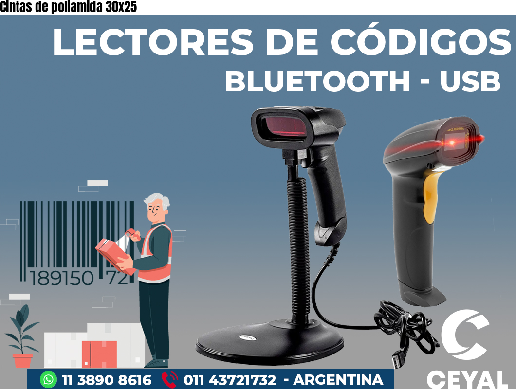 Cintas de poliamida 30x25