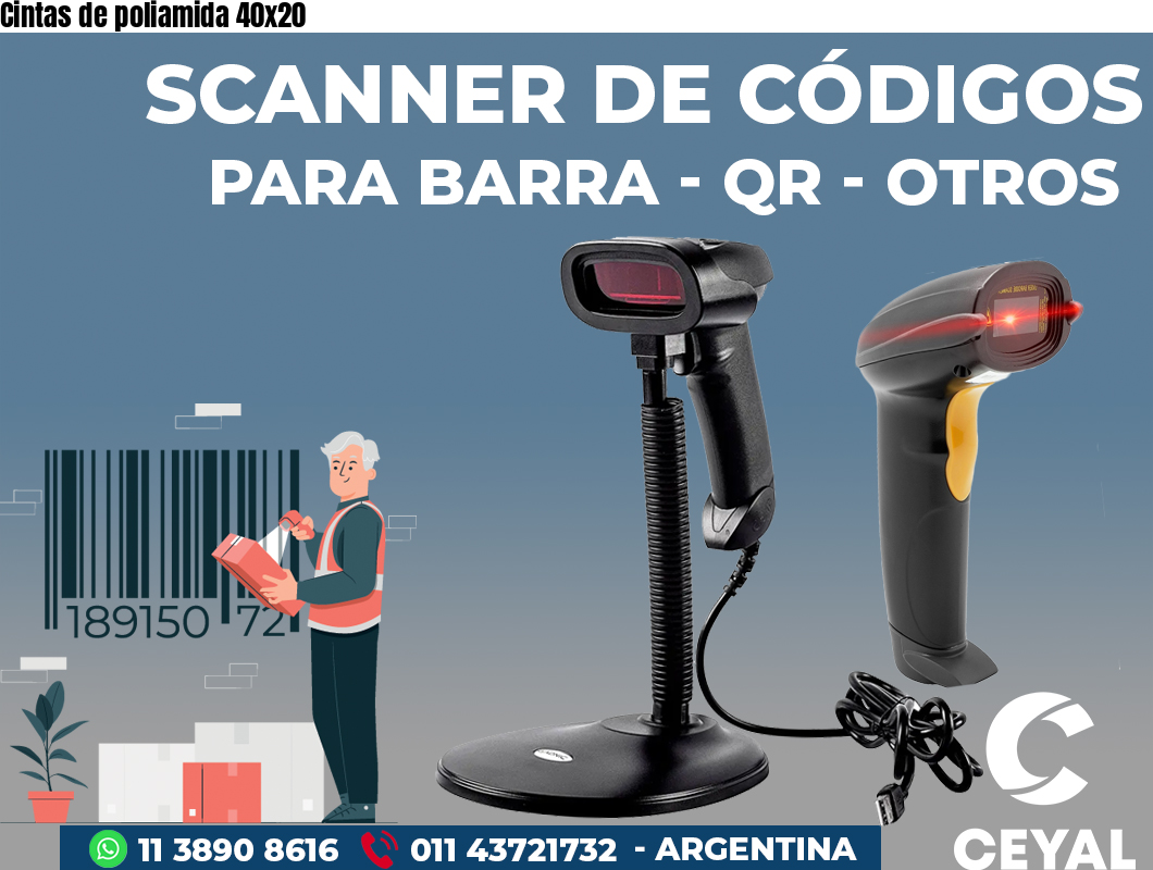 Cintas de poliamida 40x20