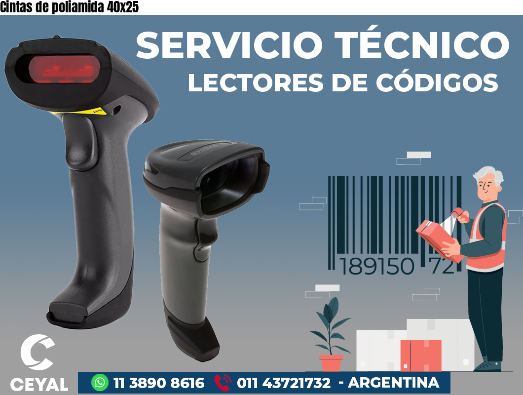 Cintas de poliamida 40x25