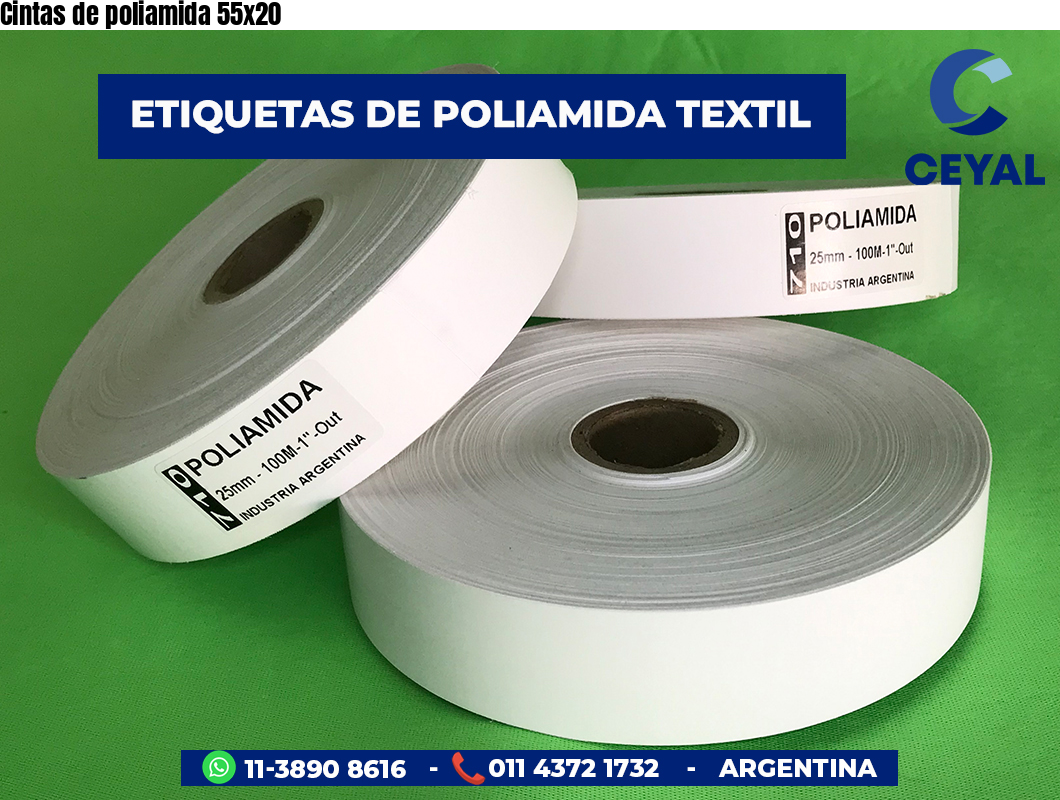 Cintas de poliamida 55×20