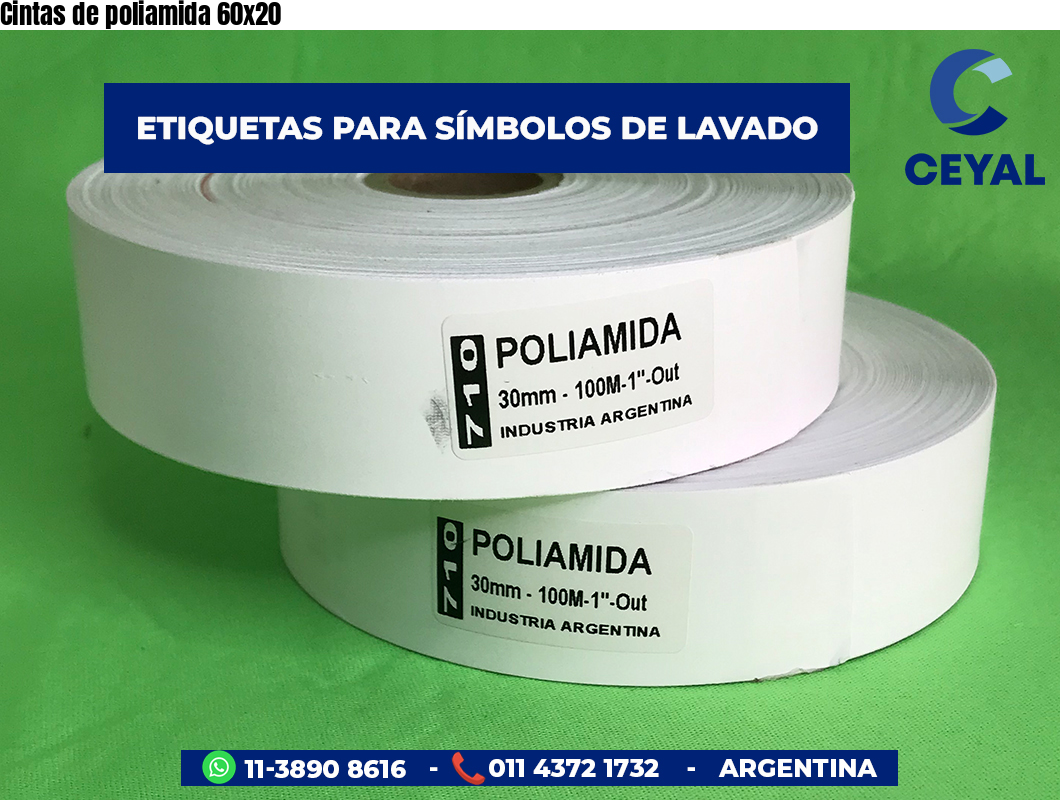 Cintas de poliamida 60×20