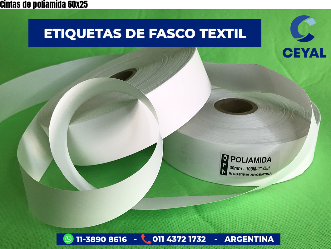 Cintas de poliamida 60×25