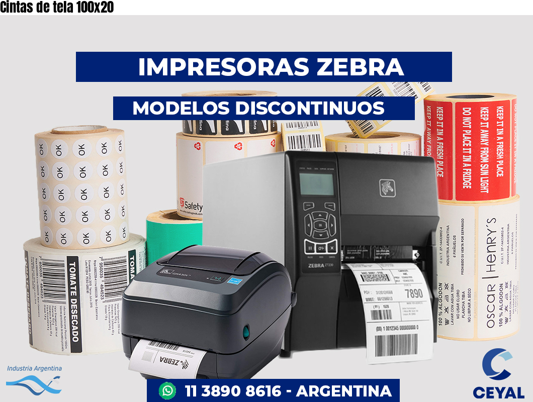 Cintas de tela 100x20