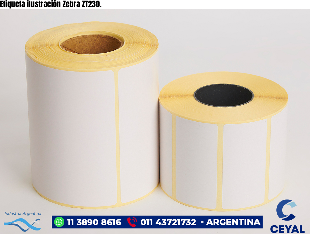 Etiqueta ilustración Zebra ZT230.