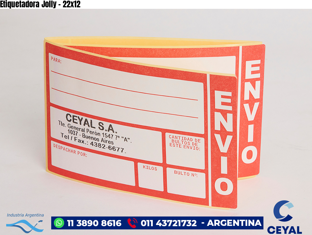 Etiquetadora Jolly - 22x12
