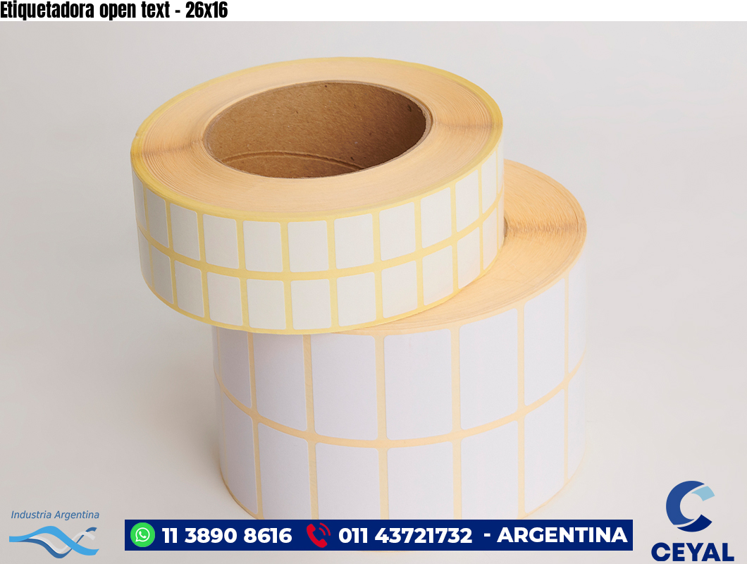 Etiquetadora open text - 26x16