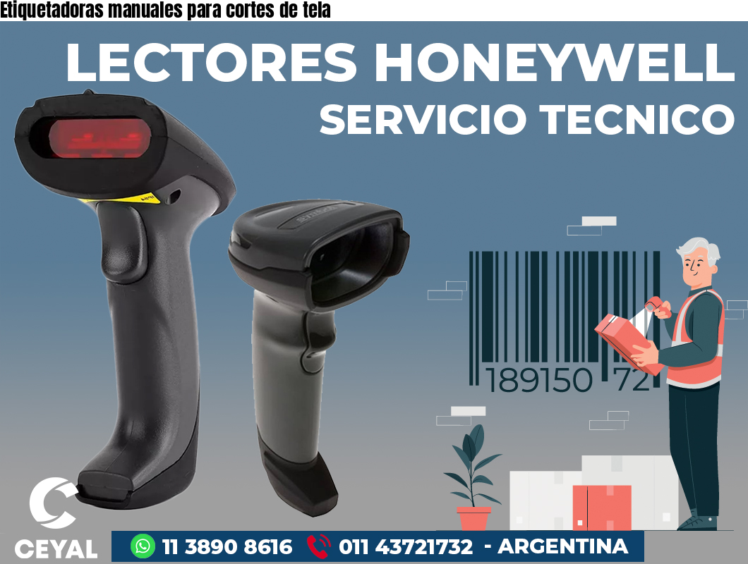 Etiquetadoras manuales para cortes de tela