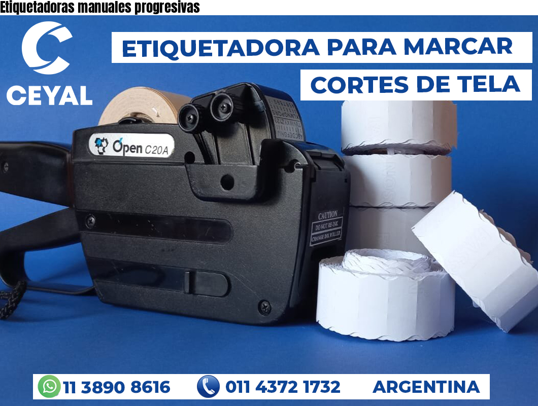 Etiquetadoras manuales progresivas