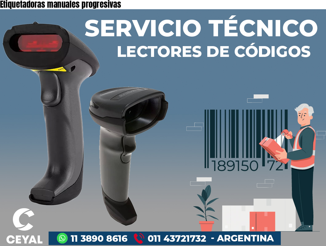 Etiquetadoras manuales progresivas