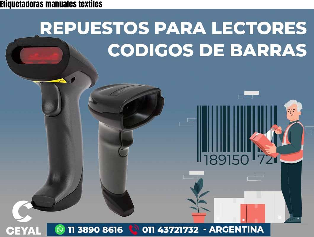 Etiquetadoras manuales textiles