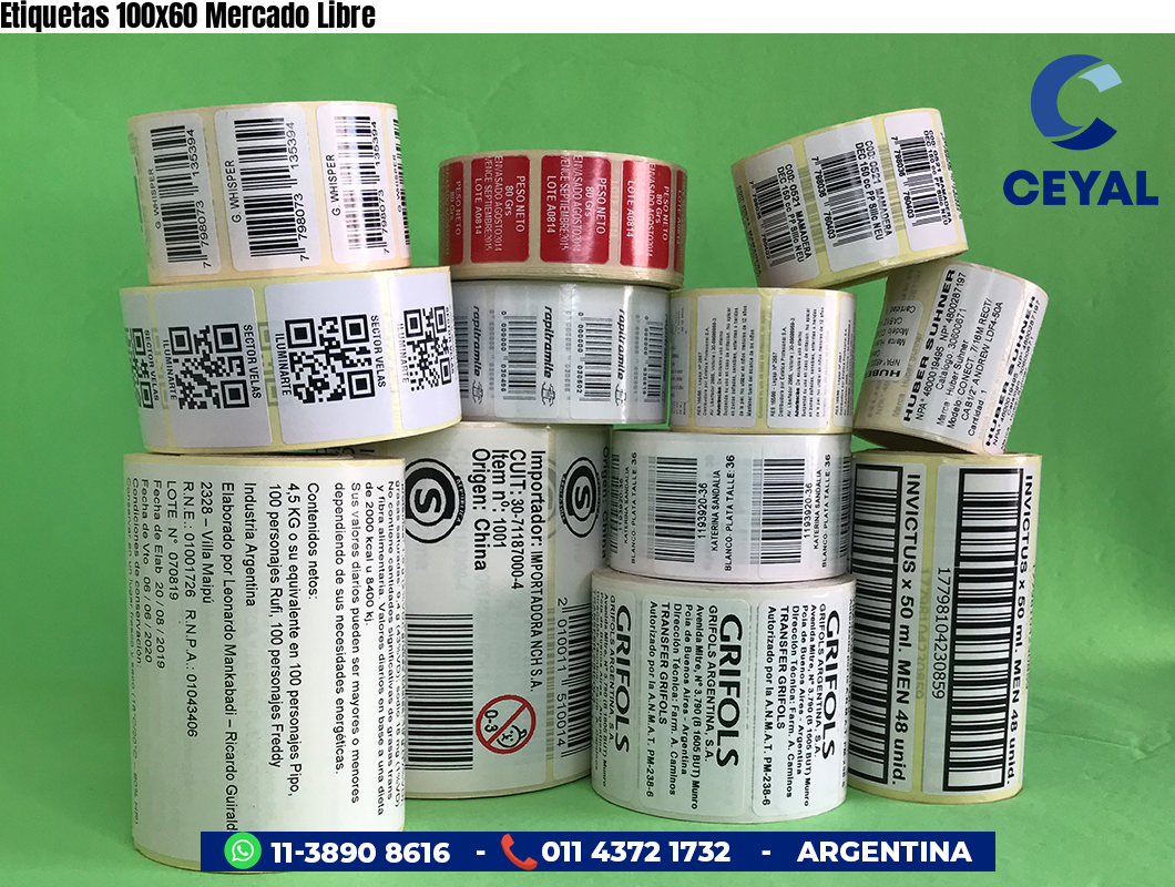 Etiquetas 100x60 Mercado Libre