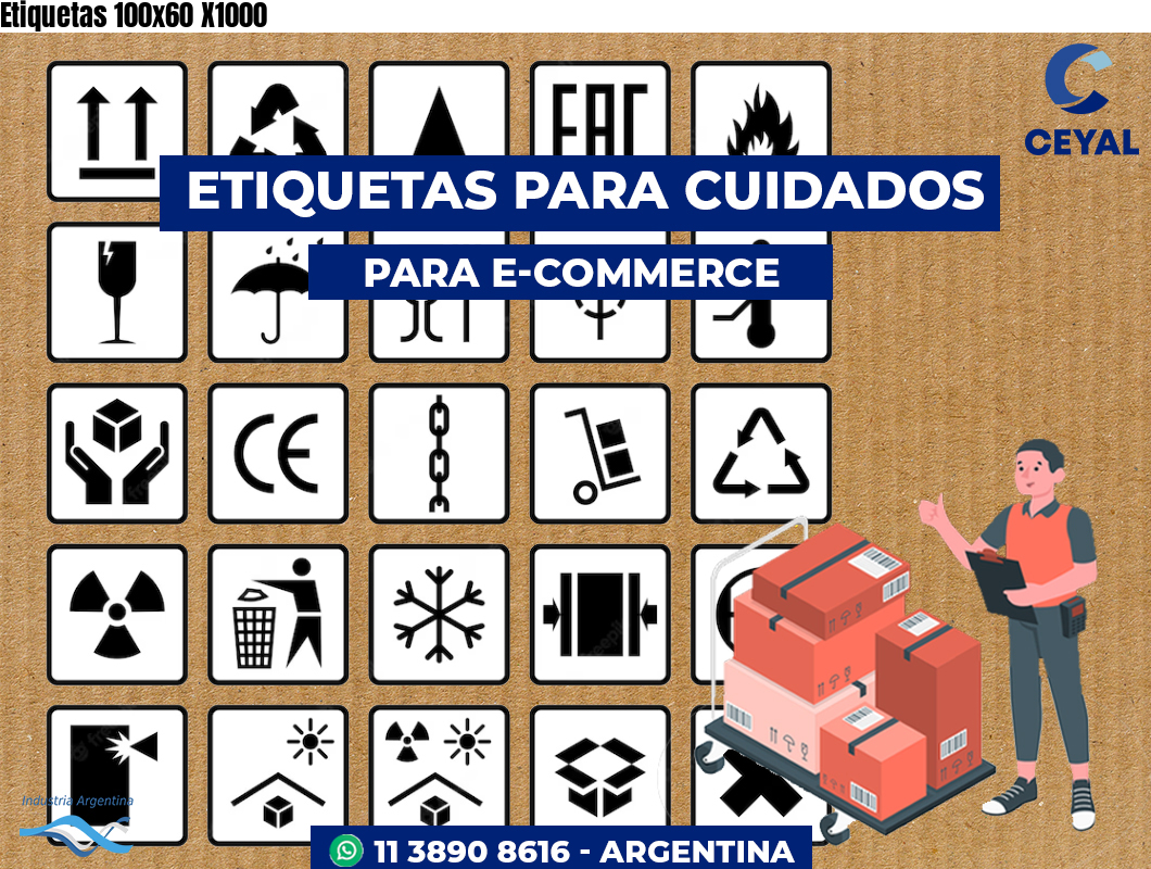 Etiquetas 100x60 X1000