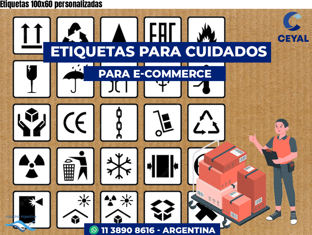 Etiquetas 100x60 personalizadas