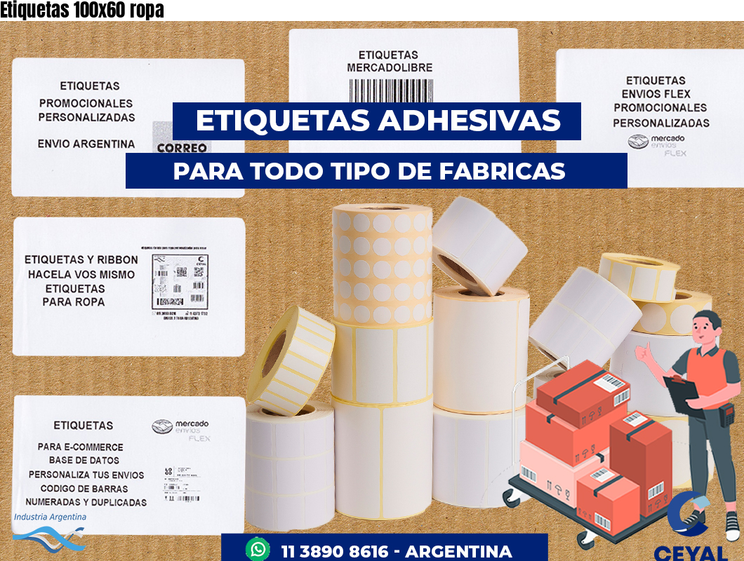 Etiquetas 100x60 ropa