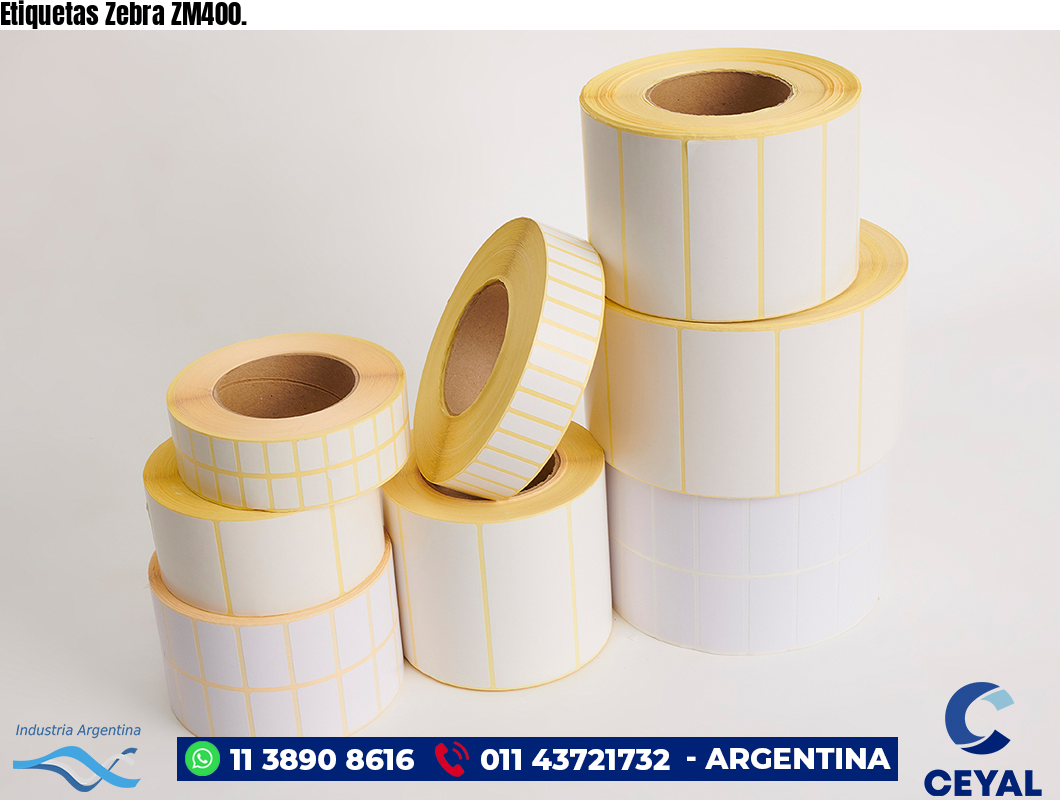 Etiquetas Zebra ZM400.