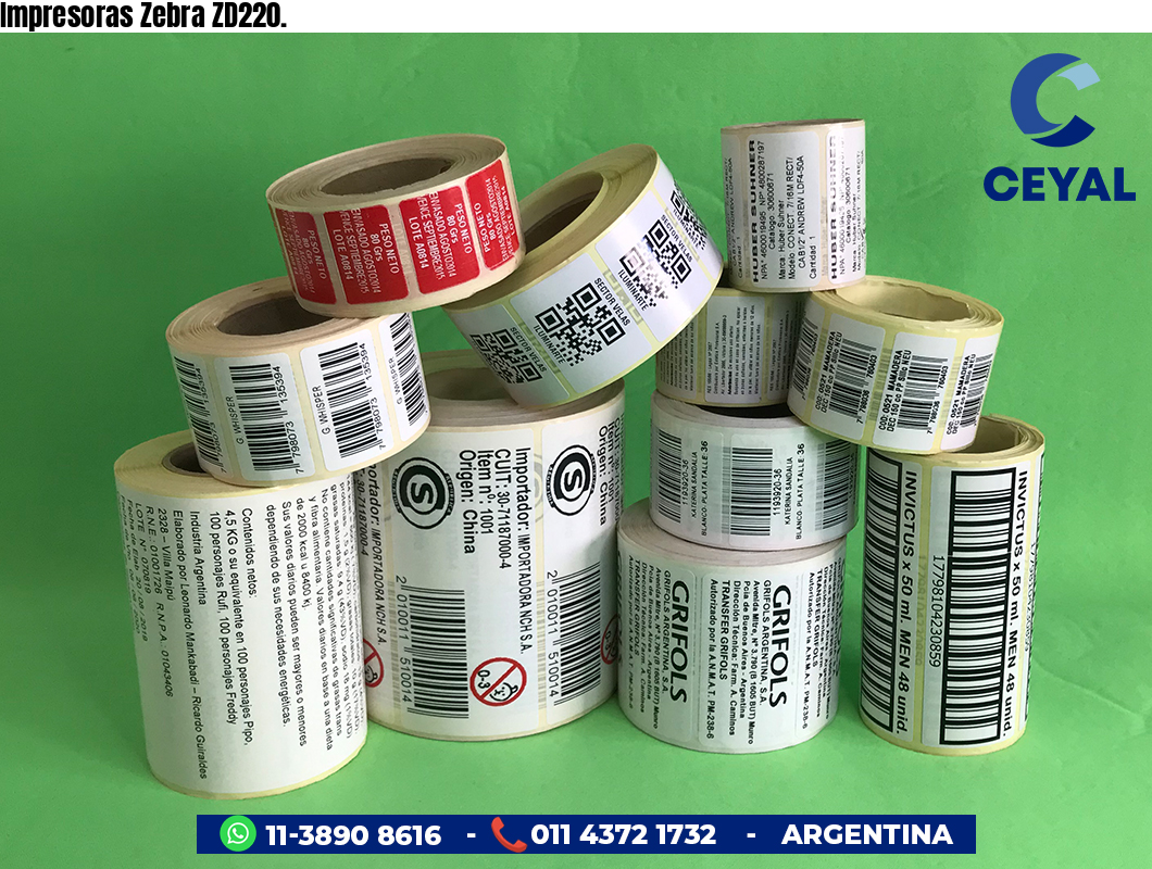 Impresoras Zebra ZD220.