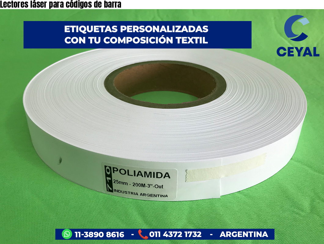 Lectores láser para códigos de barra