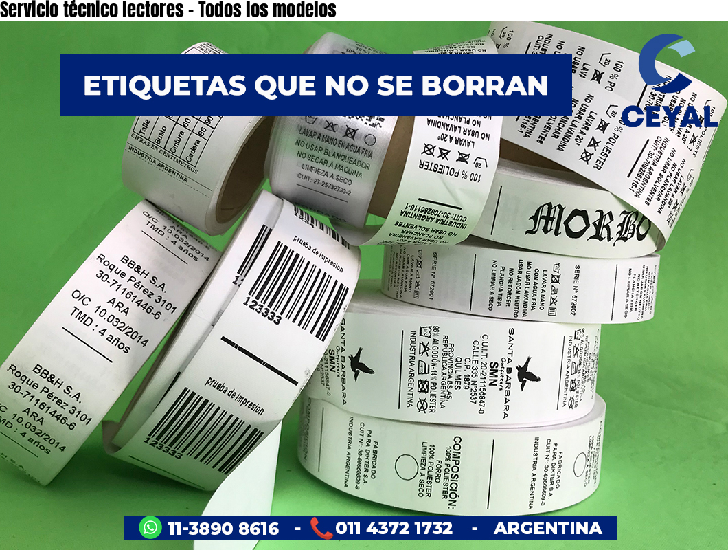 Servicio técnico lectores - Todos los modelos
