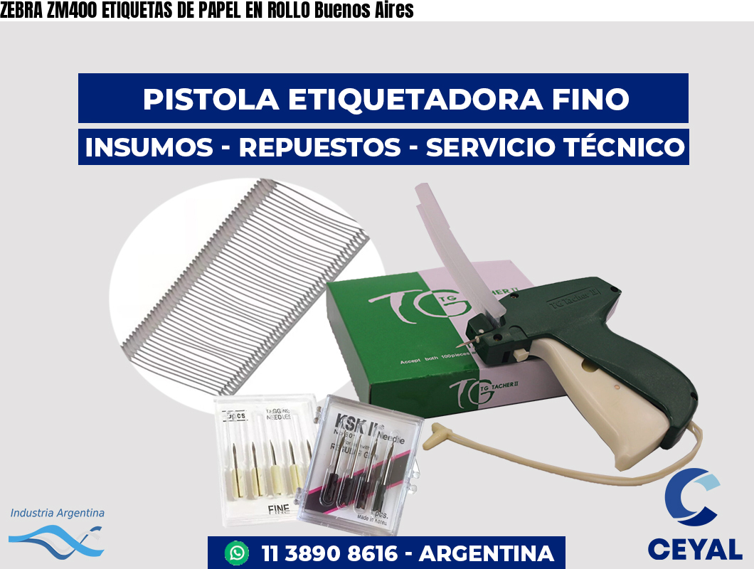 ZEBRA ZM400 ETIQUETAS DE PAPEL EN ROLLO Buenos Aires