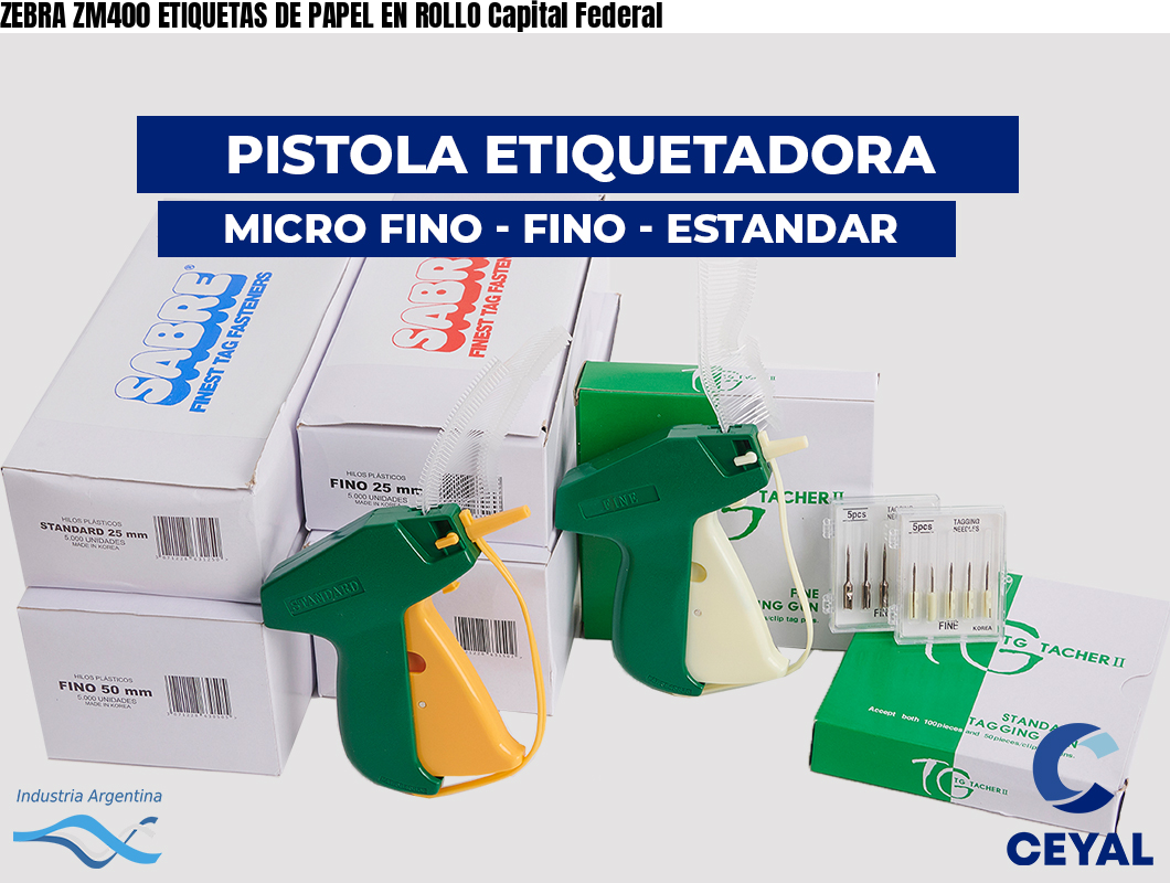 ZEBRA ZM400 ETIQUETAS DE PAPEL EN ROLLO Capital Federal