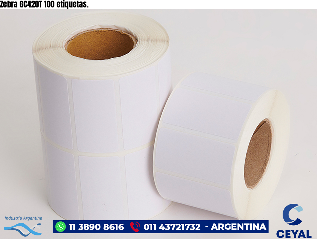 Zebra GC420T 100 etiquetas.