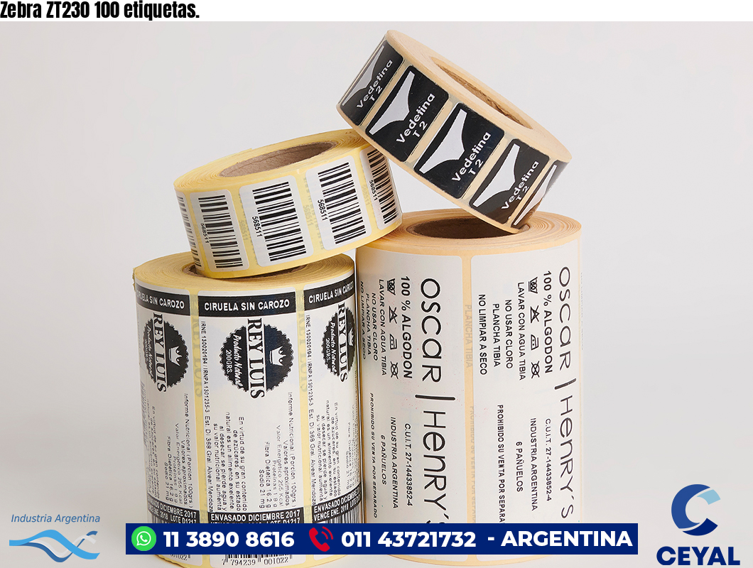 Zebra ZT230 100 etiquetas.